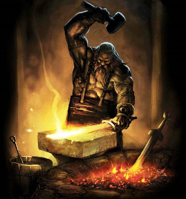 Hefesto, Vulcano para los romanos. Dios del fuego, herrero del Olimpo y forjador de las armas de los dioses Hefesto, Vulcano para los romanos. Dios del fuego, herrero del Olimpo y forjador de las armas de los dioses